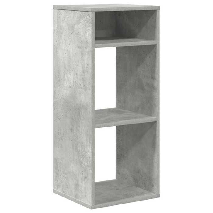 VidaXL Bibliothèque gris béton 34x31x80 cm bois d’ingénierie, armoire de rangement, étagère de rangement, unité de 860277