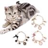 Pink Fashion Dog Chain Puppy Accessories Pearl Rhinestone Bow Collar Necklace Cat Jewelry Pet  Collars