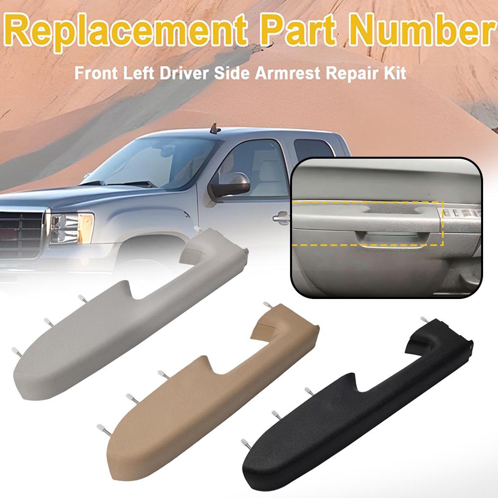 For Chevy Silverado 1500 2500HD 3500HD 2010-2014 For GMC Sierra 1500 2500 HD Compatible Front Left Armrest Repair Kit- 2281 B7X6