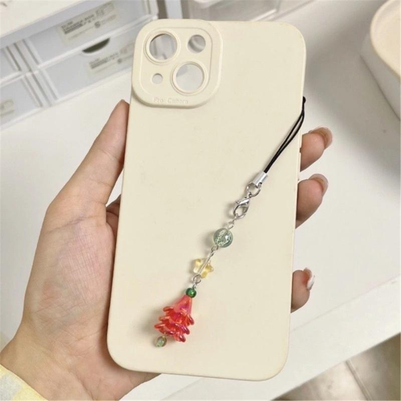 Cute Phone Strap Trendy Phone Chain Christmas Tree DIY Phone Charm for Holidy