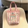 Cute Graffiti Bucket Bag for Women, Ins Style Cartoon Print Round Cylinder Handbag, Korean Fashion Shoulder Tote for Lunch and Daily Use