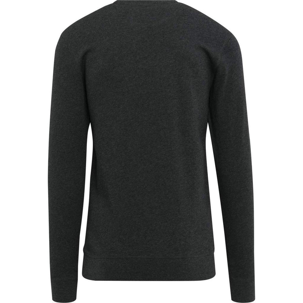 Build Your Brand Unisex Adult Heather Lightweight Crew Neck Sweatshirt