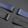 23mm 25m For Cartier santos100 Santos silicone rubber watch strap santos 100 Metal buckle watchband men Black blue soft bracelet