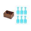 MOC City Building Blocks Character Scene Creative Accessories Mini Brick Color Wine Bottle Reagent Bottle Set Box Toy Gift X007