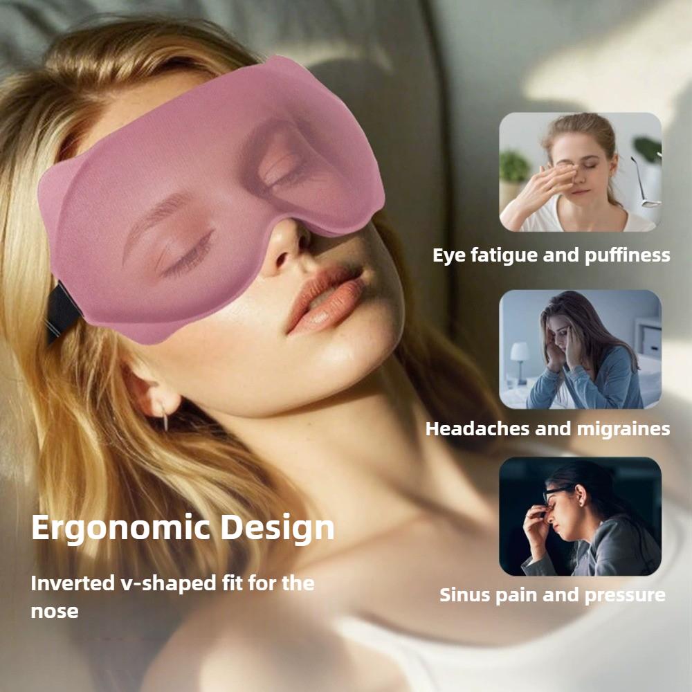 3D Sleeping Mask Block Out Light Sleep Mask For Eyes Soft Sleeping Aid Eye Mask for Travel Eyeshade Night Blindfold Eyepatch