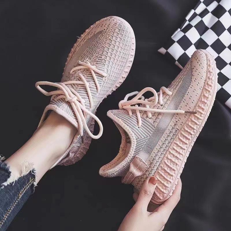 Breathable fly-woven casual coconut shoes women's casual shoes versatile and comfortable women's sports shoes
