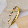 New Style Light Luxury Micro-color Zirconium Bracelet High European and American Hand Jewelry for Women