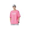 Li-Ning Sports Fashion Series Letter Print Casual Round Neck Short Sleeve T-Shirt Unisex Tops Dawn-Pink AHSSA33-13
