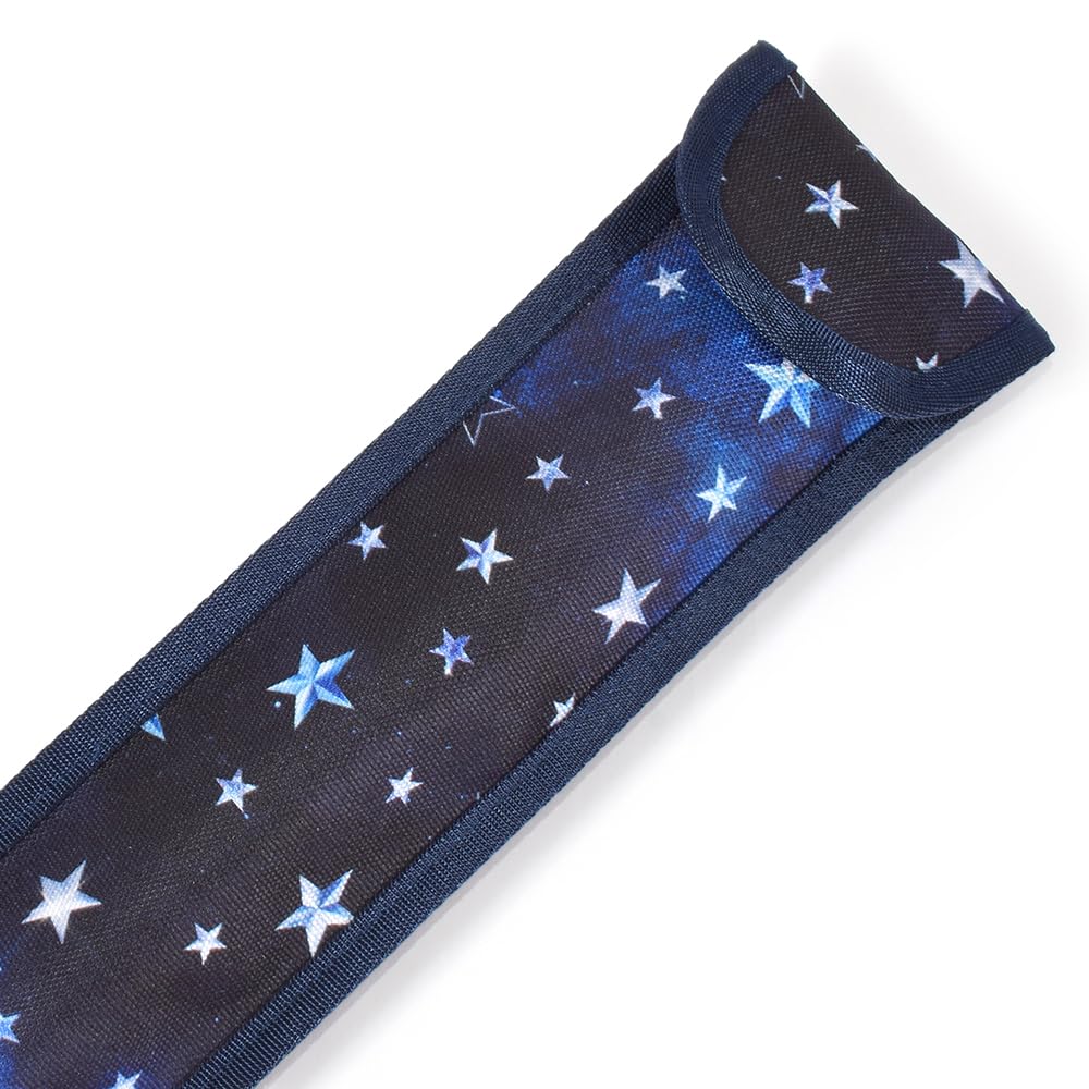 COLORFUL CANDY STYLE Recorder Case and Ruler Case, Water-Repellent and Lightweight, Sterling Silver, Compatible with School Backpacks, 30cm Ruler