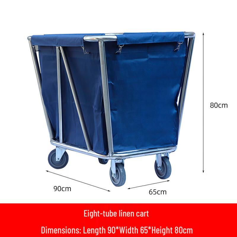 Langxi Stainless Steel Multi-function Linen & Cleaning Cart