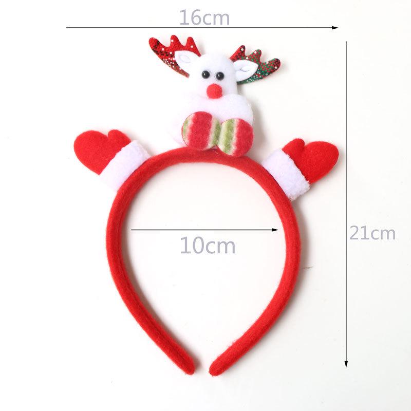 Christmas Headband: Santa, Snowman & Reindeer Antlers for Kids' Party