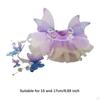 15-17cm Doll Clothing Set with Fairy Dress and Hair Accessory for Plush Dolls