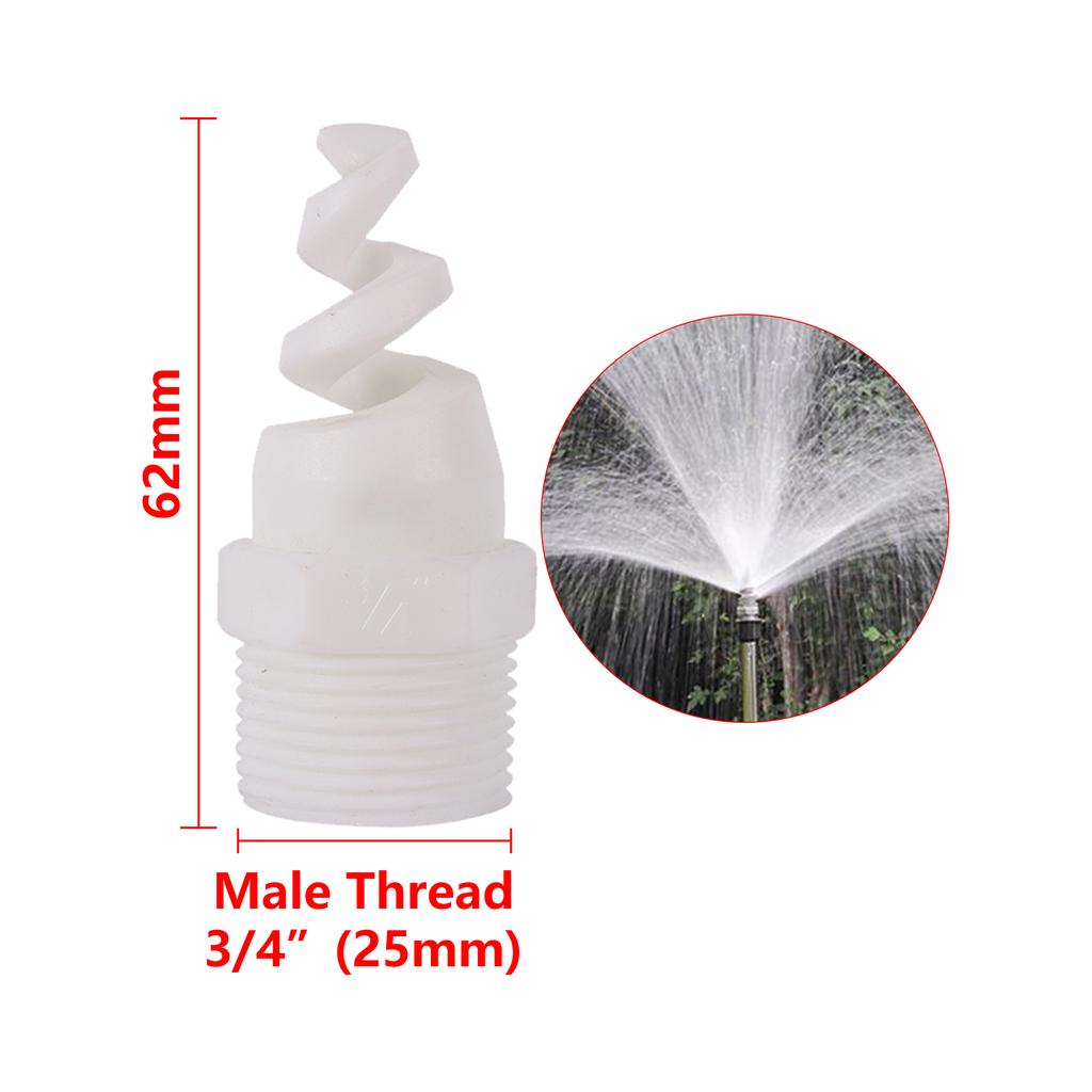 1/4" 3/8" 1/2" 3/4" 1" Male Spiral Cone Spray Nozzle Cooling Tower Cooling Dust Collector Sprinkler Garden Yard Lawn Sprinkler