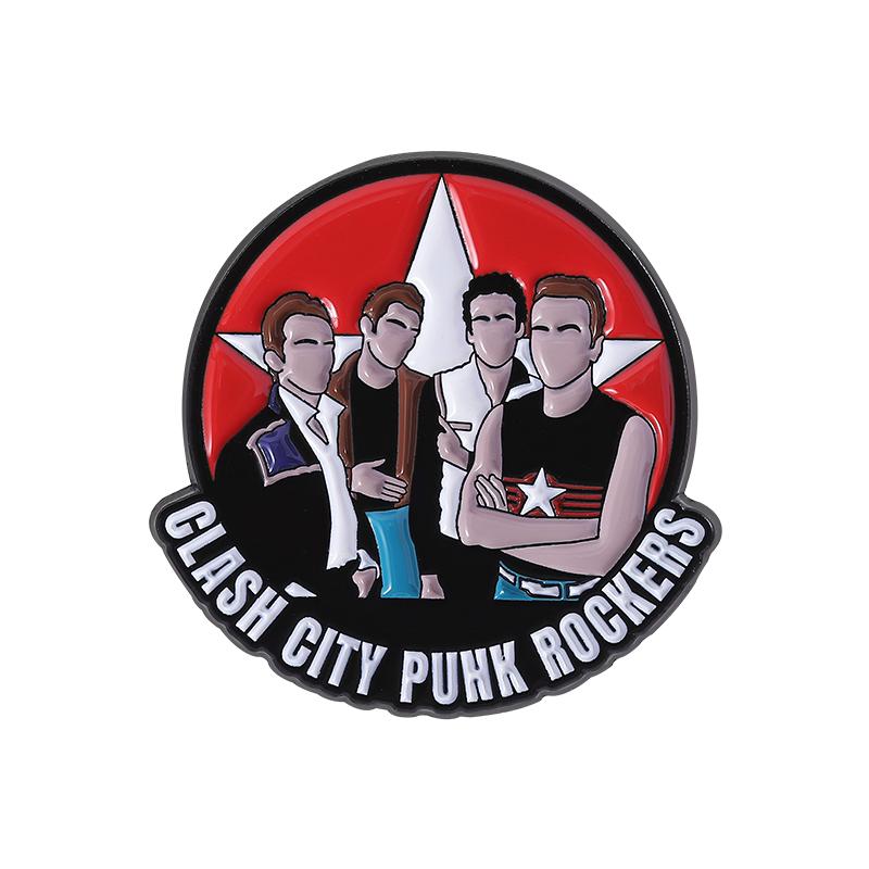 PUNK ROCKERS Enamel Pins Custom Give Em Enough Rope Tour Brooches Lapel Badges Clothes Funny Jewelry Gift for Friends