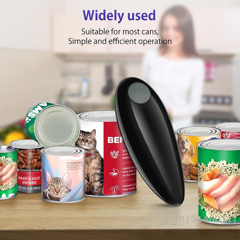 Hands-Free Electric Can Opener Automatic Bottle Opener Easy Kitchen Gadget for Cans Jars and Twist-Off Lids 6