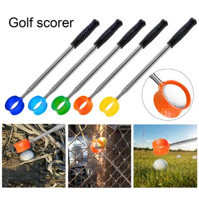 Recogepelotas de golf telescópico para agua Acero inoxidable Recogedor de pelotas de golf de doble cara Herramienta portátil para recoger pelotas de golf para hombres mujeres golfistas