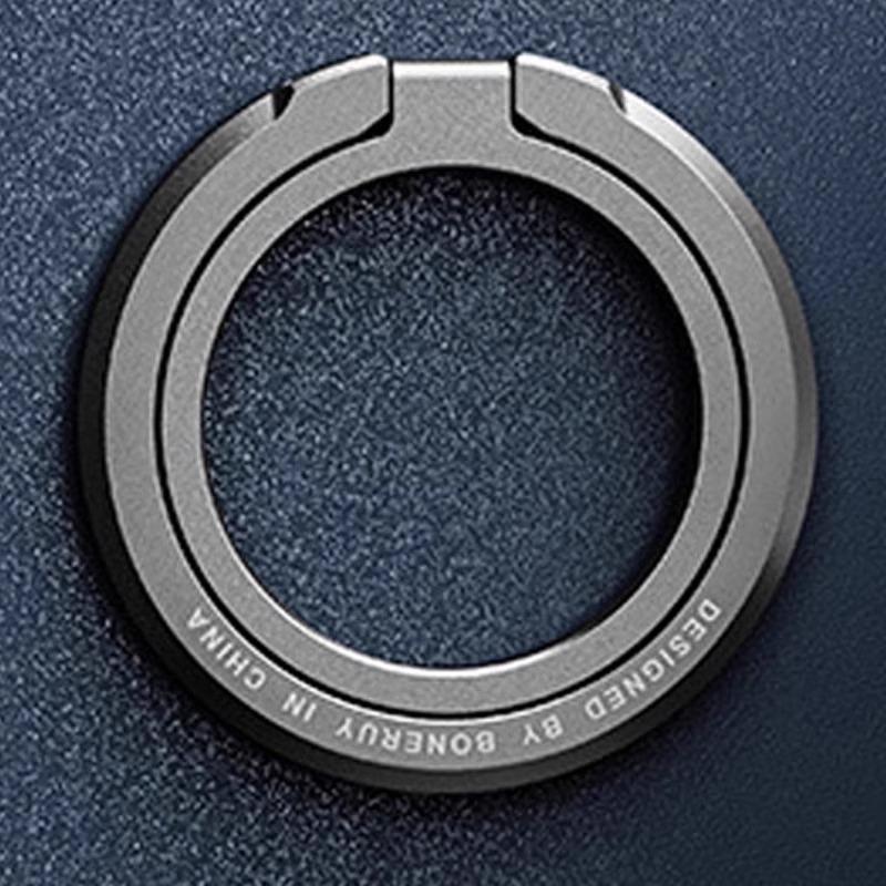 Ultra-Thin Magnetic 360° Rotating Phone Holder with Finger Ring