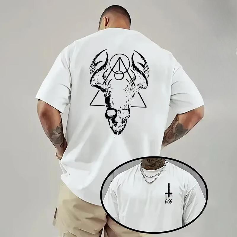 Letnia koszulka z nadrukiem, z krótkim rękawem, modna, prosta, wygodna, oddychająca, unisex