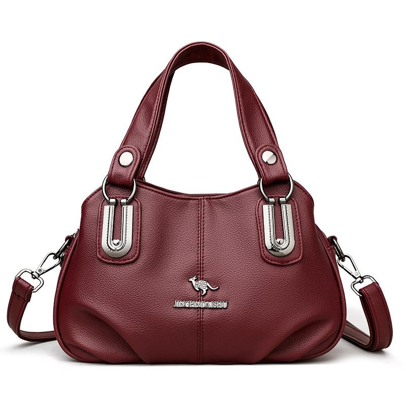 

Модная и универсальная сумка. Сумка через плечо и сумка для переноски в руке. бордовый