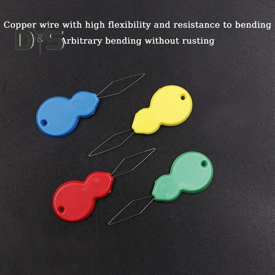 Nadeleinfädler, kürbisförmiger Nadeleinfädler aus Kunststoff für Senioren, Nadeleinfädler-Werkzeug zum Sticken und Handnähen, 20 Stück