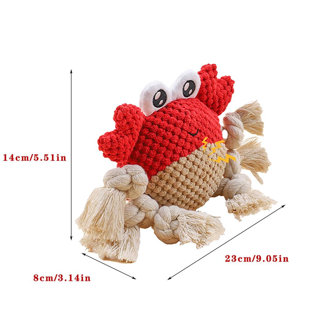 Puppy Toy Cute Plush Dog Chew Toy Boring  Hard Rope Toy Puppy Pet