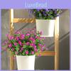Flowers Artificial Bundle Outdoor Artificial Resistant Faux Plastic Shrubs Plant