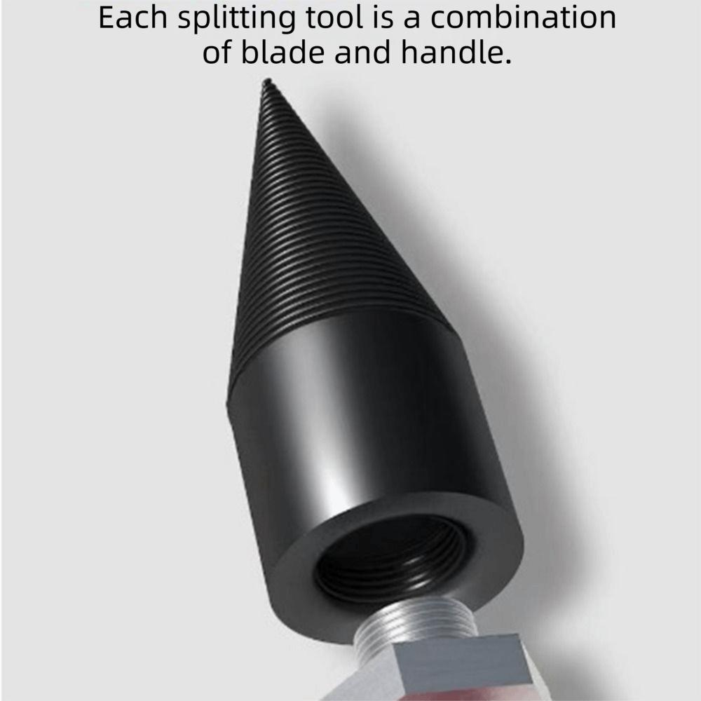 4Pcs Screw Cones Wood Drill Bit 32mm 42mm 50mm Log Splitter  for Electric and Hand Drills