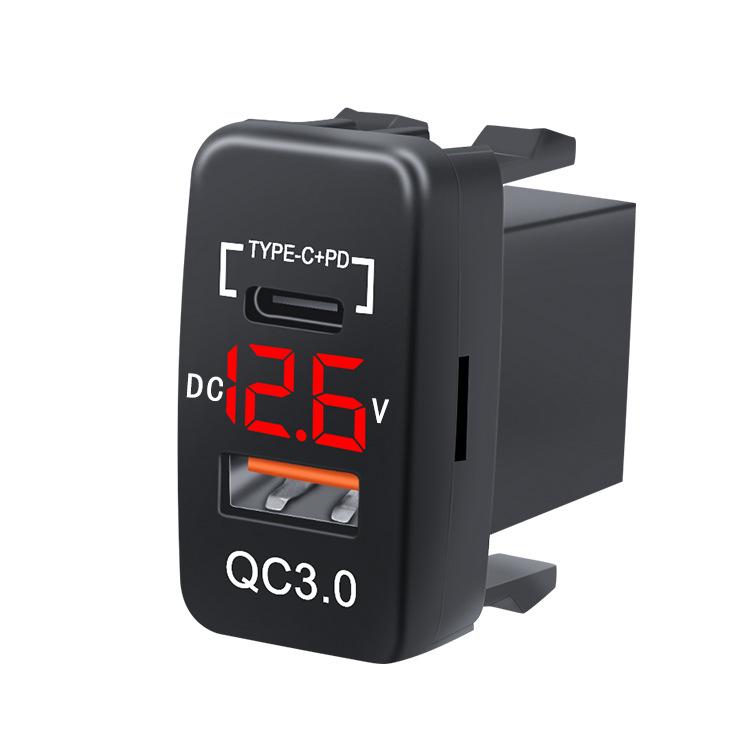 Non-Destructive Install USB QC3.0 Fast Charging Car Charger for Toyota Vehicles