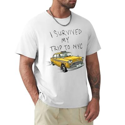 Tom Holland Same Style I Survived My Trip To NYC T Shirt Harajuku Short Sleeve T-shirt 100% Cotton Graphics Tshirt Tops
