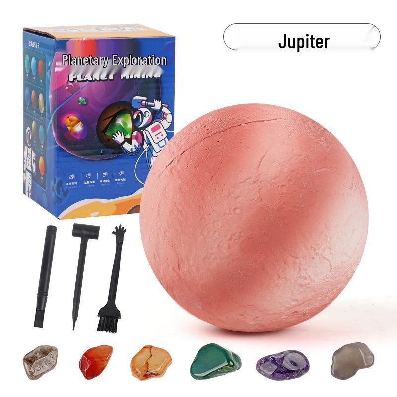 Handmade Archaeological Dig Eight-Planet Gemstone Bracelet Educational Toy