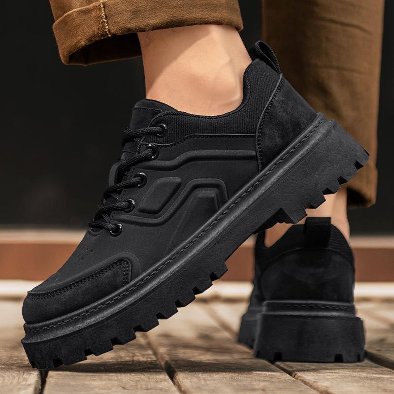 Men's Sports Casual Work Shoes Spring and Autumn Soft-sole Non-slip Outdoor Walking Shoes Fashion Joker Sneakers Running Shoes