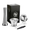 ICafilas Reusable Coffee Capsule for Nespresso Stainless Steel Refillable Filters Espresso for Essence Nespresso Capsule