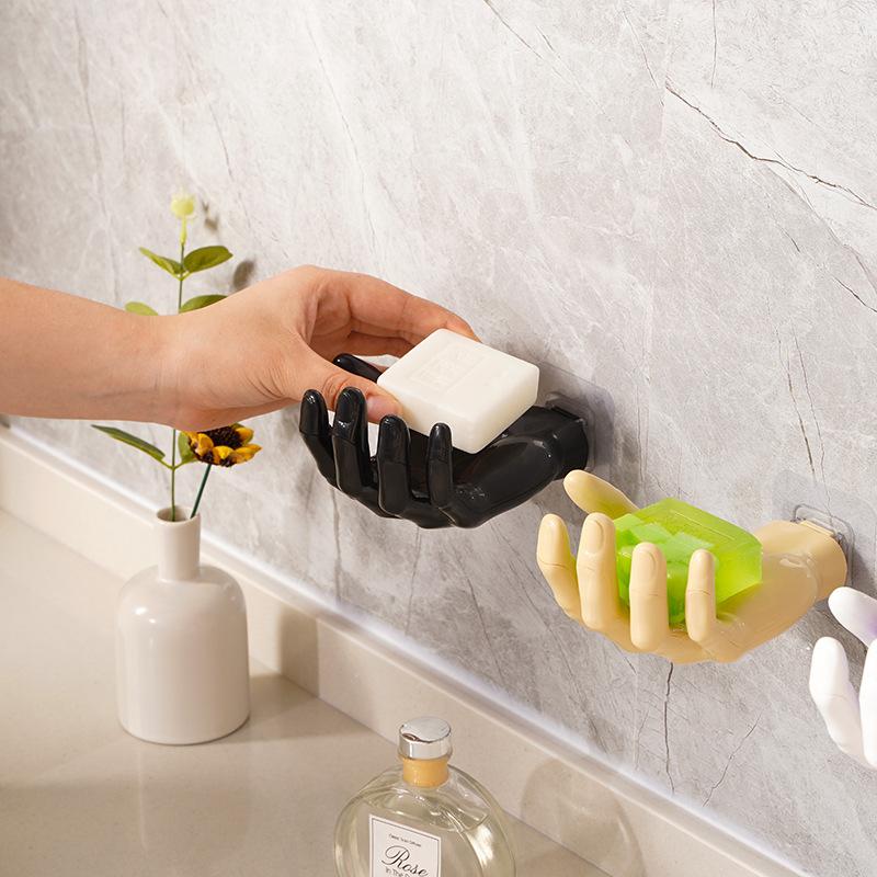 Wall Hanger Self Adhesive Hand Shape Hanger Hook No Drilling Palm Shaped Hook Wall-Mounted Multifunctional For Home Office
