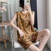 Cotton and silk pajamas women's summer thin loose sleeveless artificial cotton loungewear can be worn outside student cotton silk suit plus size