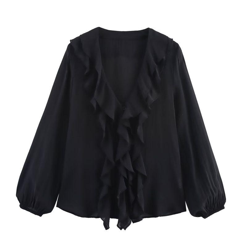 Jnleaog Spring New Arrival Women's Clothing Fashion Style French Fashion Design Laminated Decoration Shirt 9479040