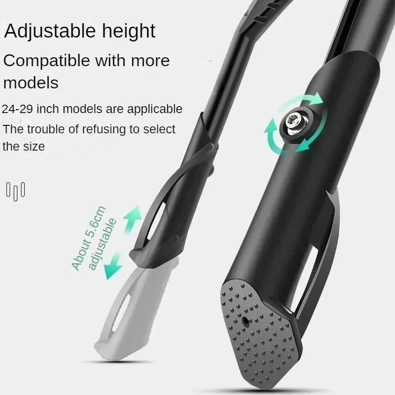 Verstellbarer Fahrradständer Aluminiumlegierung MTB/Schnee/Faltrad/Elektrofahrzeug Fahrrad Seitenständer Ständer 22-29 Zoll