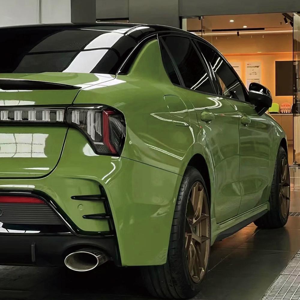 Lesklá PET Vason Vínově zelená fólie na polep auta Vinylová fólie Vodotěsný vinyl Samolepky pro tuning auta Dekorační fólie pro autodoplňky