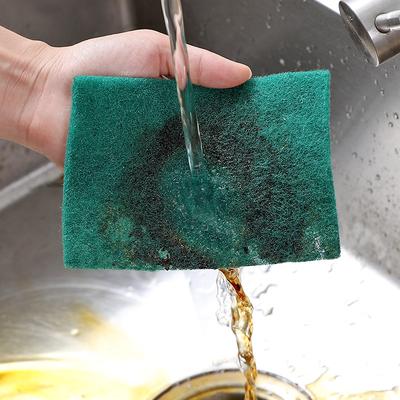 10pcs Cleaning Cloth Scouring Pad Dishwashing Fiber Cloth Household Accessories Microfiber Cloth Scouring Pad Cleaning Products