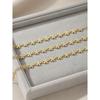 French-style fresh blue oil-drip small flower spliced bracelet, plated with 18k real gold, elegant and sweet hand accessory