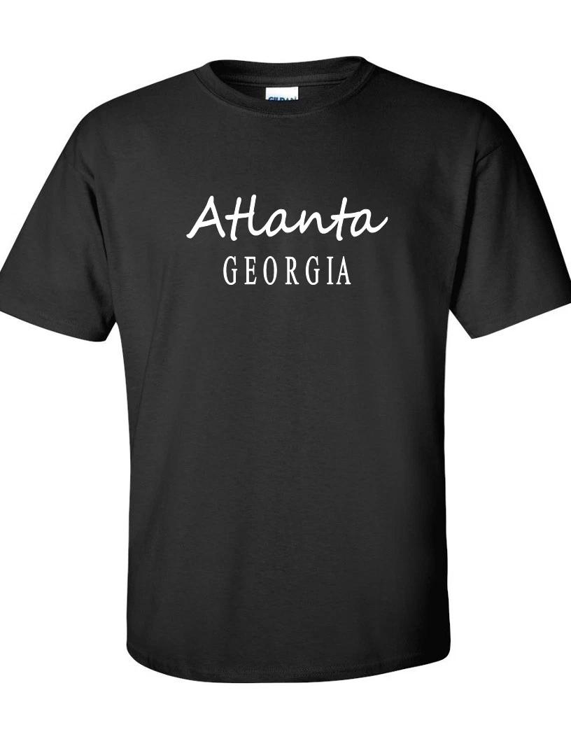 

Atlanta Georgia T-Shirt ATL GA Hip Hop A-Town Urban Swag Black Cotton Tee Shirt 2XL