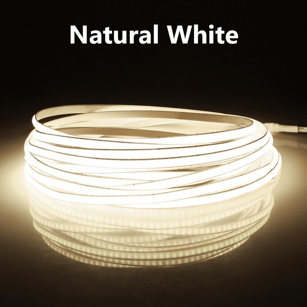 5mm Ultra Thin DC 12V Colorful LED Strip COB Lights for Home Room Closet DIY Car Decor 1M 2M 3M 4M 5M High Density Neon LED Tape