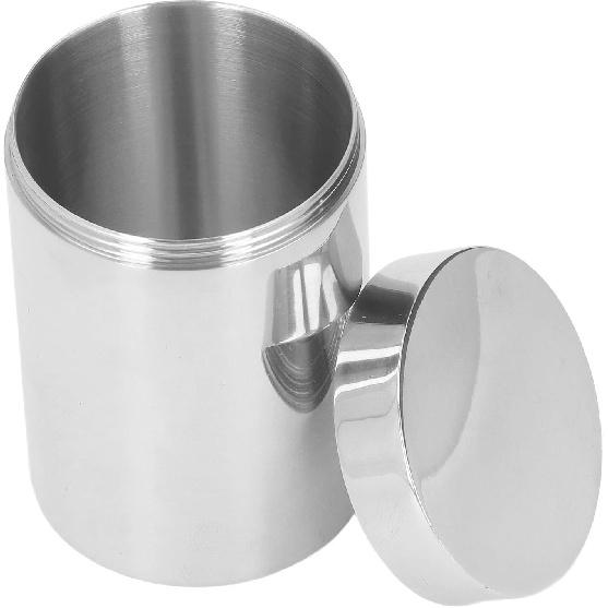Kleine Blechdose, 304 Edelstahl 14oz Behälter für Kaffee Tee Süßigkeiten, Teedosen für losen Tee Aufbewahrung mit luftdichten Deckeln zur Aufbewahrung von losem Tee