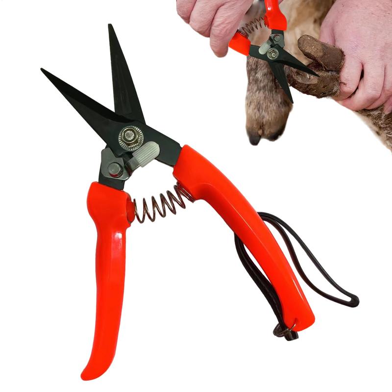 Klauenschere für Schafe Ziegen Klauenmesser Mehrzweck Kohlenstoffstahl Gartenschere für Floristen und Hobbygärtner