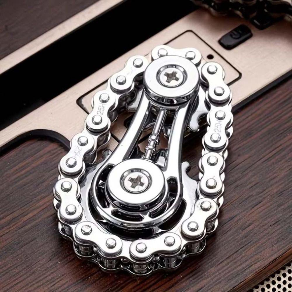 Metal Bike Chain Sprocket Fidget Spinner EDC Spinner Chains Fidget Spinner Fidget Toys  Adult