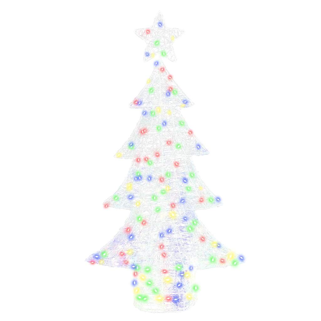 Christmas Tree with 160 Multicolor LEDs 150 cm Acrylic