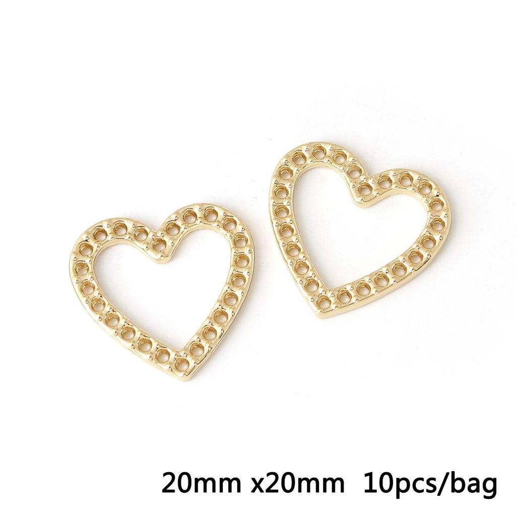 10Pcs Pick Style Plating Gold Alloy Pendants For Jewelry Component Making DIY Earring Neckmace Bracelet