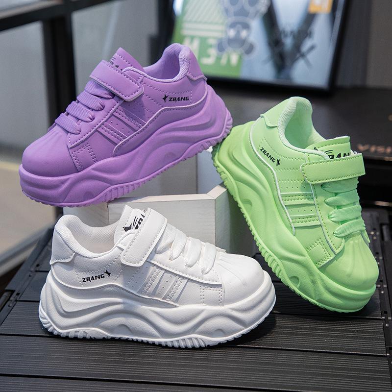 Children's shoes women's 2025 spring and autumn new casual boys' niche sports platform bread shoes children's versatile