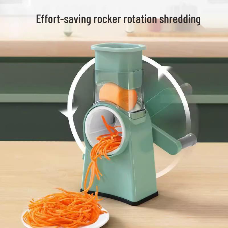 Storm Hand-Crank Vegetable Cutter: Julienne Slicer & Grater for Potatoes and Carrots