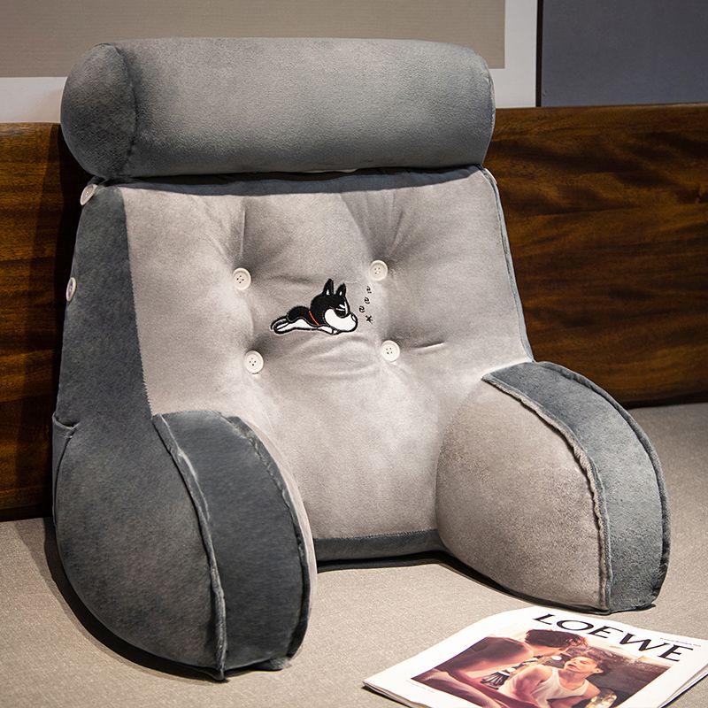 Cartoon Backrest Cushion Lumbar Support Pillow Triangle Reading Pillow Soft Headboard Cushion Can Be Disassembled Washed Office Rest Mat 50x40cm 2257₽