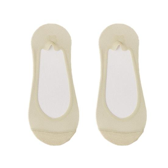 1 Pair Summer No Show Socks for Women Thin Breathable Cotton Ice Silk зелёный